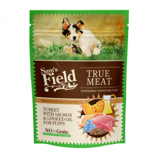 Sam's Field True Meat Puppy ćuretina i losos, 260g, hrana za pse